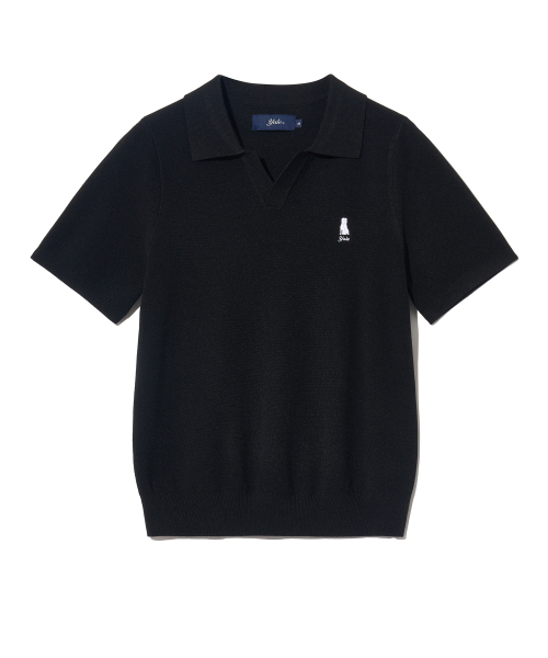 YALE(イェール)の「ウィメンズコンフォートクールスリットネックポロニットブラック(Tシャツ/カットソー・レディース・その他・LARGE/MEDIUM/SMALL)」の2枚目の写真