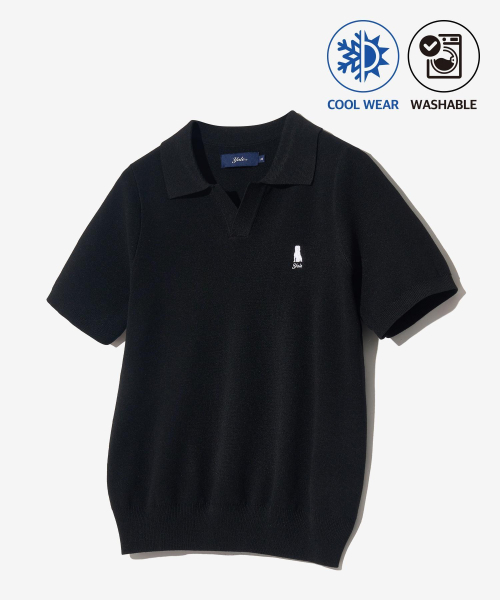 YALE(イェール)の「ウィメンズコンフォートクールスリットネックポロニットブラック(Tシャツ/カットソー・レディース・その他・LARGE/MEDIUM/SMALL)」の13枚目の写真