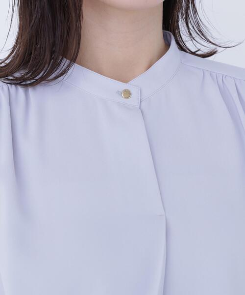 NATURAL BEAUTY BASIC（ナチュラルビューティーベーシック）の「◇2wayリボンボウブラウス（シャツ/ブラウス・レディース・イエロー/ブルー/オフホワイト・SMALL/MEDIUM）」の10枚目の写真