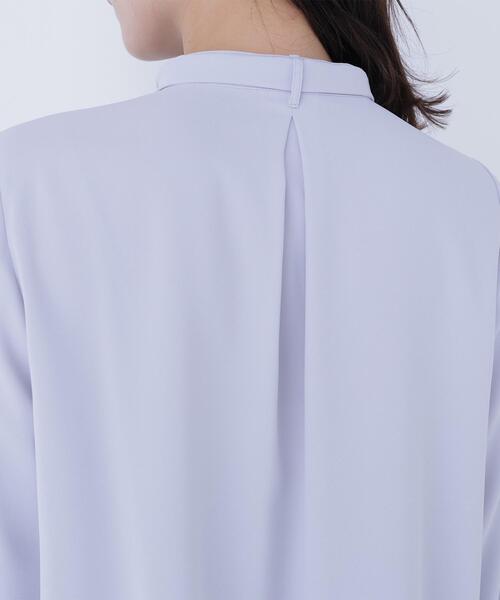 NATURAL BEAUTY BASIC（ナチュラルビューティーベーシック）の「◇2wayリボンボウブラウス（シャツ/ブラウス・レディース・イエロー/ブルー/オフホワイト・SMALL/MEDIUM）」の11枚目の写真