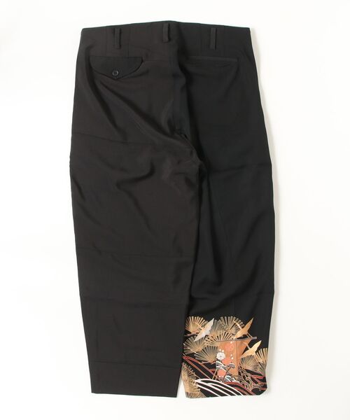 Children of the discordance（チルドレン オブ ザ ディスコ-ダンス）の「Children of the discordance / NY: KIMONO PATCH WORK TROUSERS / COTDNYPT-029（チノパンツ・メンズ・ブラック・3）」の2枚目の写真