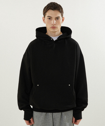 bounDary（バウンダリー）の「ヘビーウェイトオーバーサイズウォーマーフード[ブラック]（パーカー）」