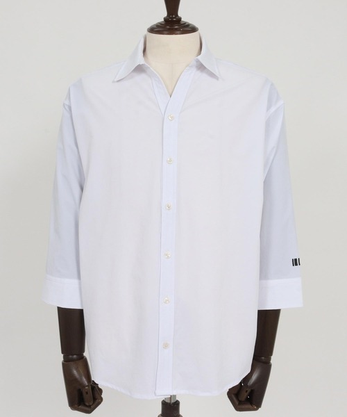 felkod（フィルコッド）の「ms6344-Cool Touch Tuck Shirts 七分袖シャツ(F26S110)（シャツ/ブラウス・メンズ・ホワイト/ネイビー・S/M/L）」の16枚目の写真