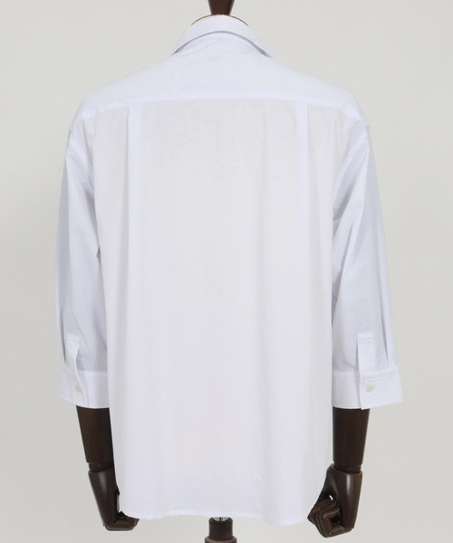 felkod（フィルコッド）の「ms6344-Cool Touch Tuck Shirts 七分袖シャツ(F26S110)（シャツ/ブラウス・メンズ・ホワイト/ネイビー・S/M/L）」の17枚目の写真
