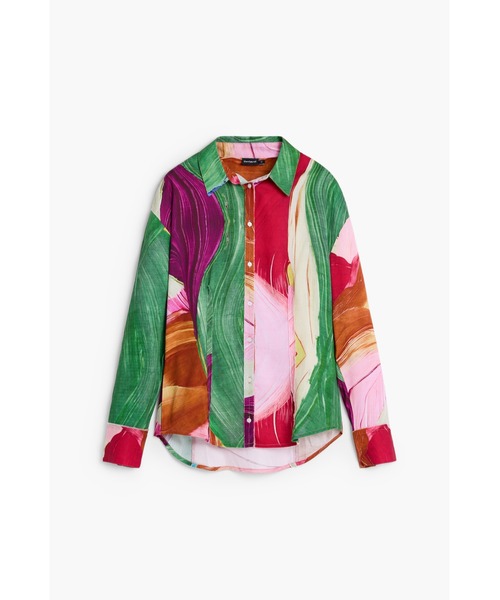 Desigual(デシグアル)の「プリント柄のフィットシャツ(シャツ/ブラウス・レディース・マルチ・XS/S/M/L/XL)」の3枚目の写真