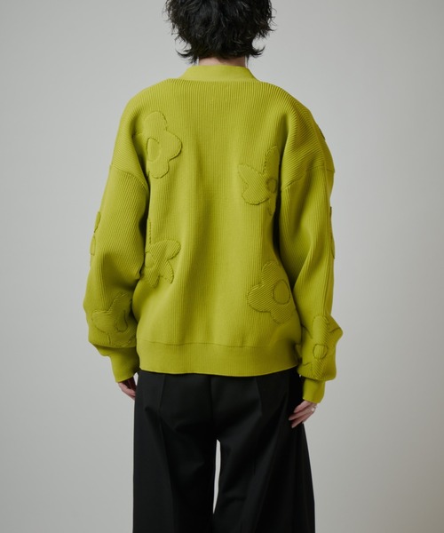 Lui's(ルイス)の「フラワーモチーフカーディガン(カーディガン/ボレロ・メンズ・ブラック/ライム/ネイビー・FREE)」の21枚目の写真