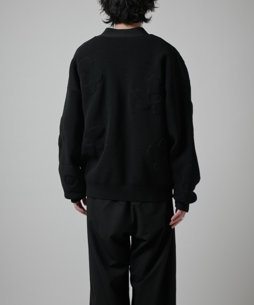 Lui's(ルイス)の「フラワーモチーフカーディガン(カーディガン/ボレロ・メンズ・ブラック/ライム/ネイビー・FREE)」の14枚目の写真