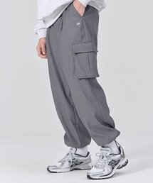 DYSFUNCT（ディスファンクト）の「Clock Wide String Cargo Jogger Slacks Pants (GRAY)（スウェットパンツ）」