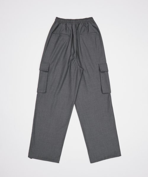 DYSFUNCT(ディスファンクト)の「Clock Wide String Cargo Jogger Slacks Pants (GRAY)(スウェットパンツ・レディース・その他・LARGE/MEDIUM/SMALL)」の4枚目の写真