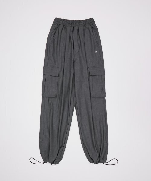 DYSFUNCT(ディスファンクト)の「Clock Wide String Cargo Jogger Slacks Pants (GRAY)(スウェットパンツ・レディース・その他・LARGE/MEDIUM/SMALL)」の5枚目の写真