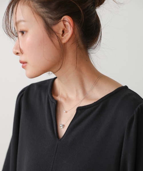 Bab（バブ）の「ニュアンスハートレイヤードネックレス（ネックレス・レディース・シルバー/ゴールド・ONESIZE）」の5枚目の写真