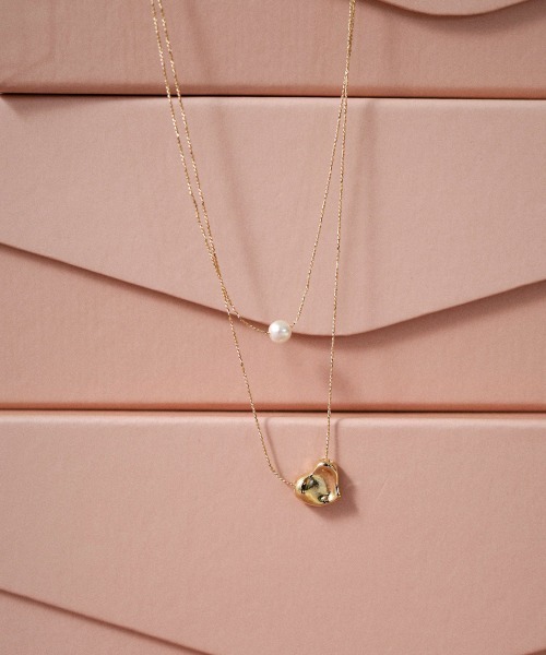 Bab（バブ）の「ニュアンスハートレイヤードネックレス（ネックレス・レディース・シルバー/ゴールド・ONESIZE）」の8枚目の写真