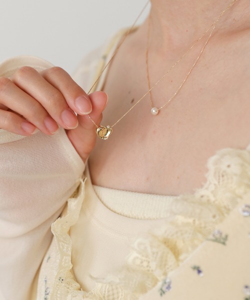 Bab（バブ）の「ニュアンスハートレイヤードネックレス（ネックレス・レディース・シルバー/ゴールド・ONESIZE）」の10枚目の写真