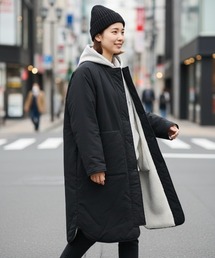 ボア コート ロング」に該当するブラック/黒色系のファッション通販