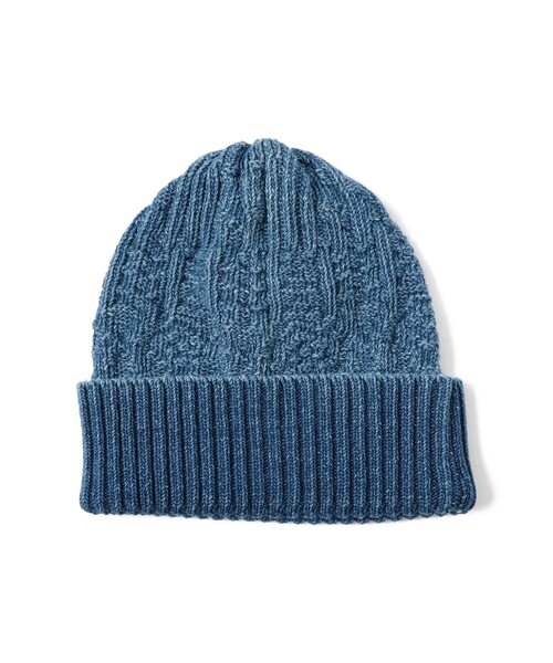 BEAMS PLUS(ビームスプラス)の「Watch Cap Patchwork Like Indigo(ニットキャップ/ビーニー・メンズ・ブルー/インディゴブルー・ONE SIZE)」の7枚目の写真