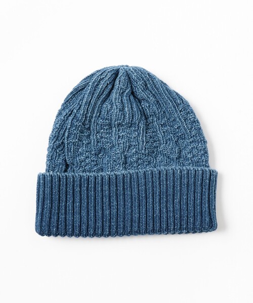BEAMS PLUS(ビームスプラス)の「Watch Cap Patchwork Like Indigo(ニットキャップ/ビーニー・メンズ・ブルー/インディゴブルー・ONE SIZE)」の8枚目の写真
