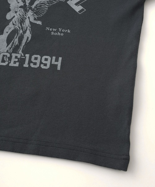 X-girl(エックスガール)の「ANGEL AND LOGO RAGLAN L/S BABY TEE(Tシャツ/カットソー・レディース・ホワイト/チャコール/パープル・S/M)」の15枚目の写真