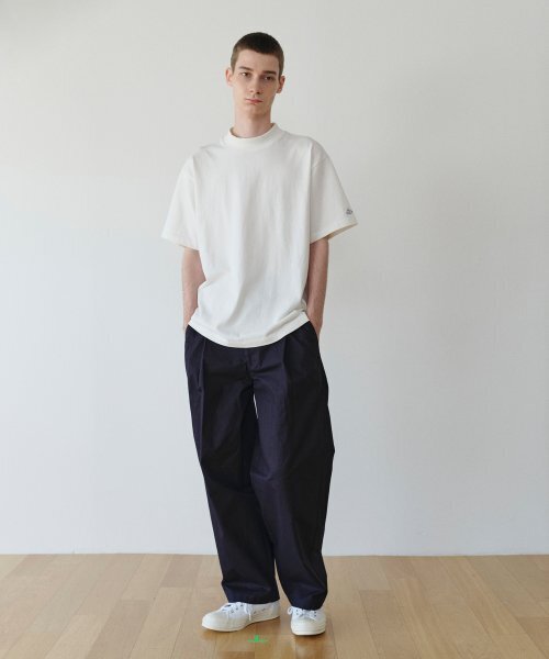 CHAMASPORTSLAB(チャマ スポーツラボ)の「CSL TUCK WIDE PANTS-NAVY(その他パンツ・メンズ・その他・SMALL/MEDIUM/LARGE)」の1枚目の写真