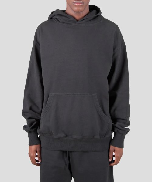 SHAKA WeAR(シャカウェア)の「13.5oz ロサンゼルス ガーメント ダイ フリース フードパーカー_シャドウ(パーカー・レディース・その他・SMALL/MEDIUM/LARGE/X-LARGE)」の2枚目の写真