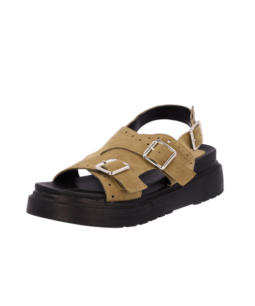 SHOEHI(シューハイ)の「マヤベルトストラップパンチングサンダル(5Colors)_S0525(サンダル・レディース・ホワイト/ブラック/シルバー/ブラック系その他・22.5cm/23cm/23.5cm/24cm/24.5cm/25cm)」の11枚目の写真