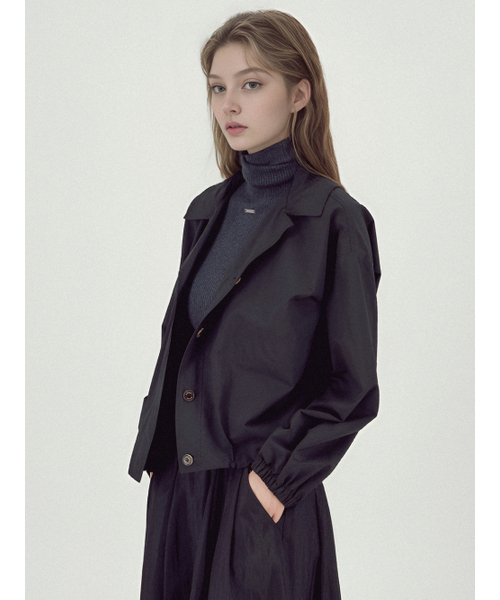 ACUD（アクド）の「Light Outer Shirt _Black（ナイロンジャケット・レディース・ブラック・FREE）」の2枚目の写真