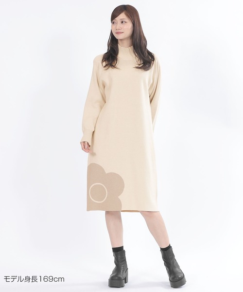 MARY QUANT（マリークワント）の「デイジーJQニット ワンピース（ワンピース・レディース・ベージュ/ブルー/ブラック・M）」の12枚目の写真