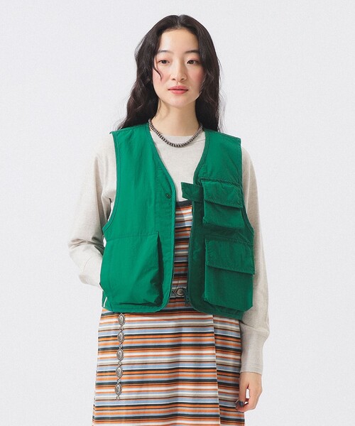 BEAMS BOY（ビームスボーイ）の「US NAVY クルー ベスト（ベスト・レディース・レッド/グリーン/ネイビー・1/2）」の16枚目の写真