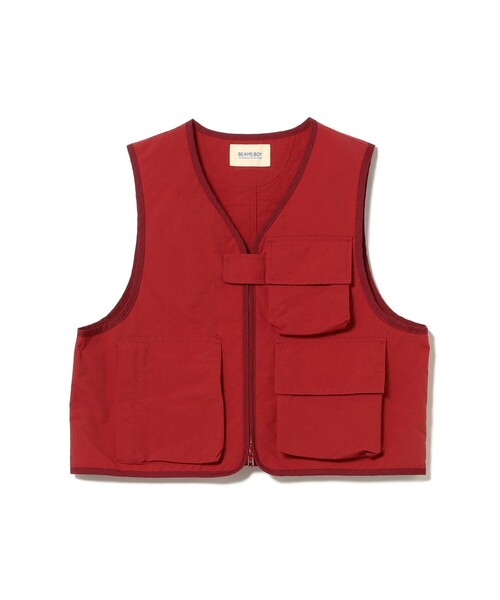 BEAMS BOY（ビームスボーイ）の「US NAVY クルー ベスト（ベスト・レディース・レッド/グリーン/ネイビー・1/2）」の21枚目の写真