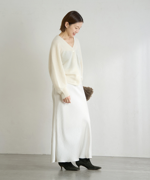 ピュア カシミヤ ドルマンVネックカーディガン　IENA ピュア カシミヤ ドルマンVネックカーディガン（カーディガン）｜IENA