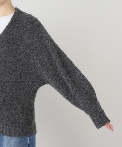 IENA（イエナ）の「ピュア カシミヤ ドルマンVネックカーディガン