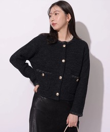Mystrada（マイストラーダ）の「ブークレニットジャケット（ニット/セーター）」