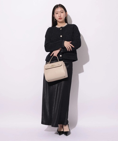 Mystrada（マイストラーダ）の「ブークレニットジャケット（ニット/セーター・レディース・ネイビー/ライトブルー/ホワイト・36/38）」の15枚目の写真