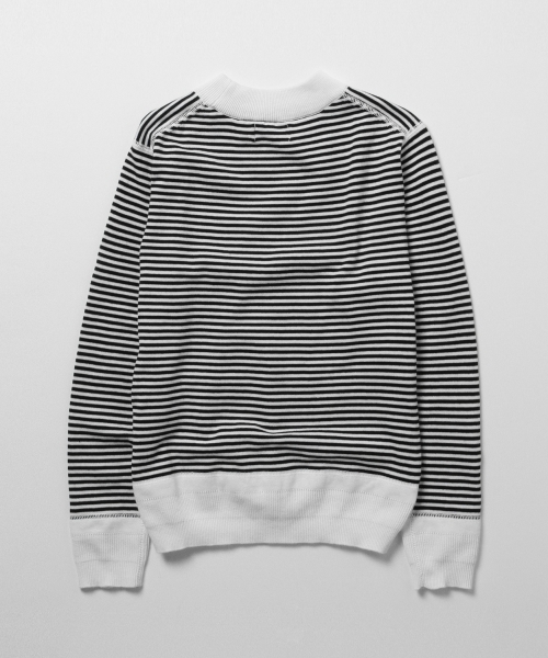 BEAMS BOY（ビームスボーイ）の「BEAMS BOY / 12ゲージ 5mm ボーダー クルー（ニット/セーター・レディース・ブラック/レッド/ネイビー・ONE SIZE）」の16枚目の写真