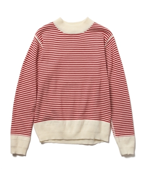 BEAMS BOY（ビームスボーイ）の「BEAMS BOY / 12ゲージ 5mm ボーダー クルー（ニット/セーター・レディース・ブラック/レッド/ネイビー・ONE SIZE）」の20枚目の写真