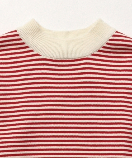 BEAMS BOY（ビームスボーイ）の「BEAMS BOY / 12ゲージ 5mm ボーダー クルー（ニット/セーター・レディース・ブラック/レッド/ネイビー・ONE SIZE）」の14枚目の写真