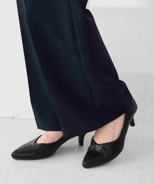 a.v.v（アーヴェヴェ）の「【洗える/ストレッチ/セットアップ対応】ダブルクロスワイドパンツ（その他パンツ・レディース・ネイビー/グレー系その他/ブラック・36/40/38/42/34）」の17枚目の写真