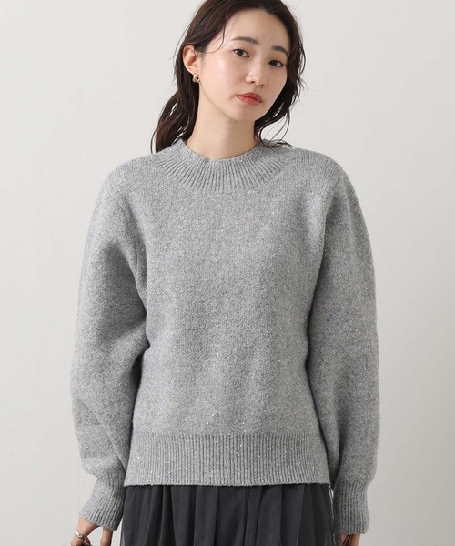 Gready Brilliant(グレディブリリアン)の「2wayスパンコールニット(ニット/セーター・レディース・オレンジ/ライトグレー・38)」の17枚目の写真