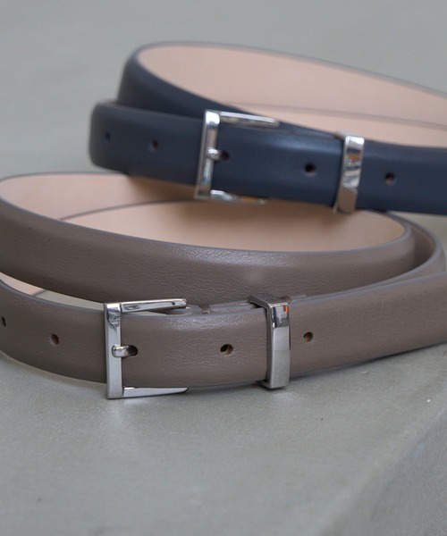 MANUELA(マヌエラ)の「【MANUELA】LEATHER BELT 20㎜ 102254/レザーベルト 20㎜(ベルト・レディース・ブラウン/グレー/ブラック/グレイッシュベージュ・FREE)」の4枚目の写真