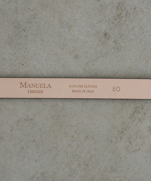 MANUELA(マヌエラ)の「【MANUELA】LEATHER BELT 20㎜ 102254/レザーベルト 20㎜(ベルト・レディース・ブラウン/グレー/ブラック/グレイッシュベージュ・FREE)」の13枚目の写真