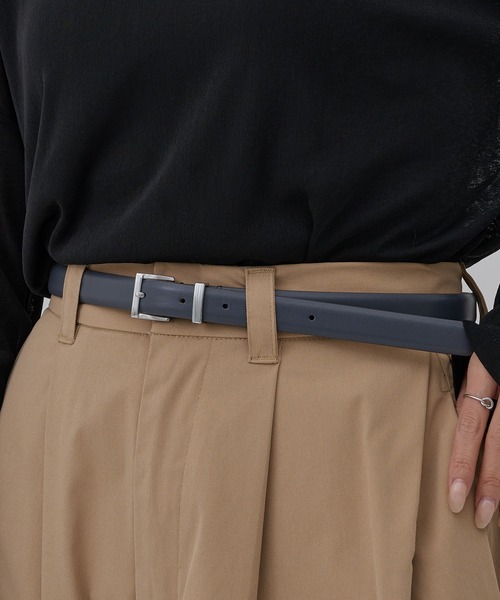 MANUELA(マヌエラ)の「【MANUELA】LEATHER BELT 20㎜ 102254/レザーベルト 20㎜(ベルト・レディース・ブラウン/グレー/ブラック/グレイッシュベージュ・FREE)」の14枚目の写真