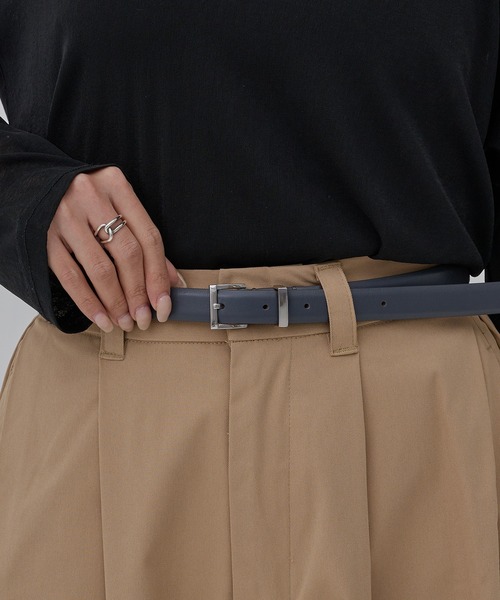 MANUELA(マヌエラ)の「【MANUELA】LEATHER BELT 20㎜ 102254/レザーベルト 20㎜(ベルト・レディース・ブラウン/グレー/ブラック/グレイッシュベージュ・FREE)」の15枚目の写真