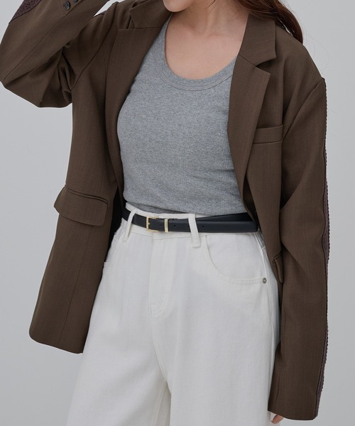 MANUELA(マヌエラ)の「【MANUELA】LEATHER BELT 20㎜ 102254/レザーベルト 20㎜(ベルト・レディース・ブラウン/グレー/ブラック/グレイッシュベージュ・FREE)」の8枚目の写真