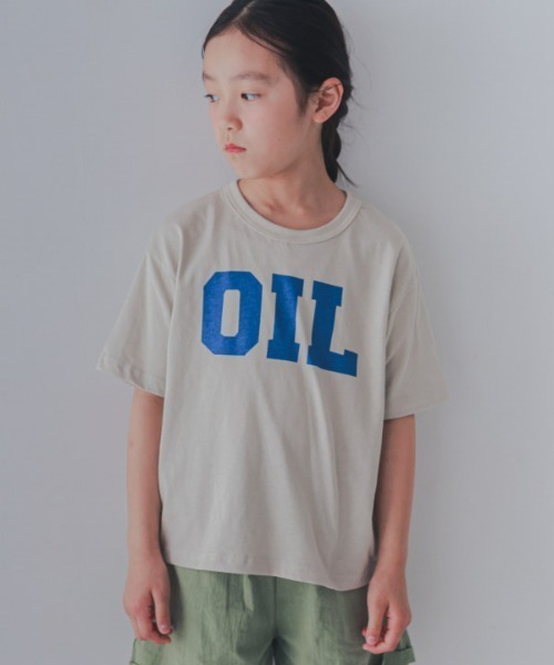 jeans-b 2nd(ジーンズベーセカンド)の「Jeans-b 2nd/ジーンズベーセカンド OILTシャツ(Tシャツ/カットソー・キッズ・アイボリー/レッド・160cm/150cm/140cm/130cm/120cm)」の2枚目の写真