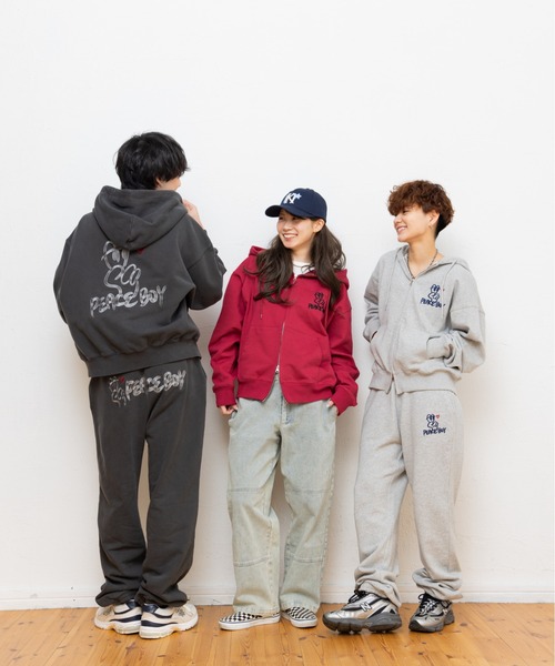 kaoyorinakami(カオヨリナカミ)の「peace boy sweat pants / ピースボーイスウェットパンツ(その他パンツ・メンズ・ブラック/グレー・X-LARGE/LARGE/MEDIUM/SMALL)」の15枚目の写真