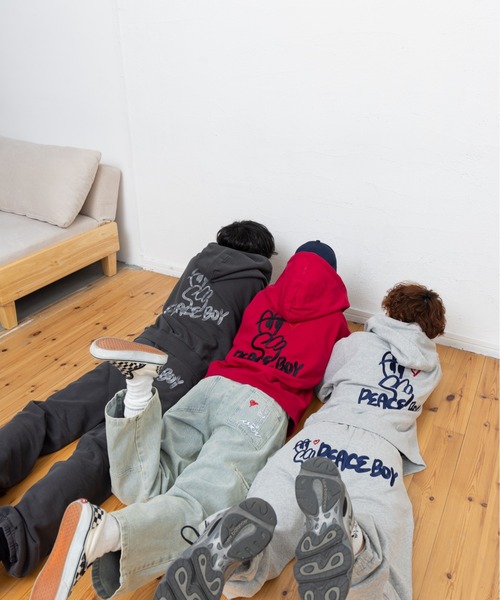 kaoyorinakami(カオヨリナカミ)の「peace boy sweat pants / ピースボーイスウェットパンツ(その他パンツ・メンズ・ブラック/グレー・X-LARGE/LARGE/MEDIUM/SMALL)」の16枚目の写真