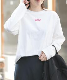 FORK&SPOON | FORK&SPOON フロッキープリントロングスリーブTシャツ(Tシャツ/カットソー)