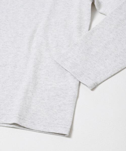 FORK&SPOON（フォークアンドスプーン）の「FORK&SPOON　フロッキープリントロングスリーブTシャツ（Tシャツ/カットソー・レディース・ホワイト系その他/グレー系その他・1）」の8枚目の写真