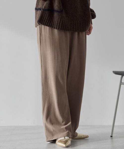 AMERICAN HOLIC（アメリカンホリック）の「カットコーデュロイパンツ（その他パンツ・レディース・アイボリー/ブラック/ライトグレー/モカ・L/M）」の4枚目の写真