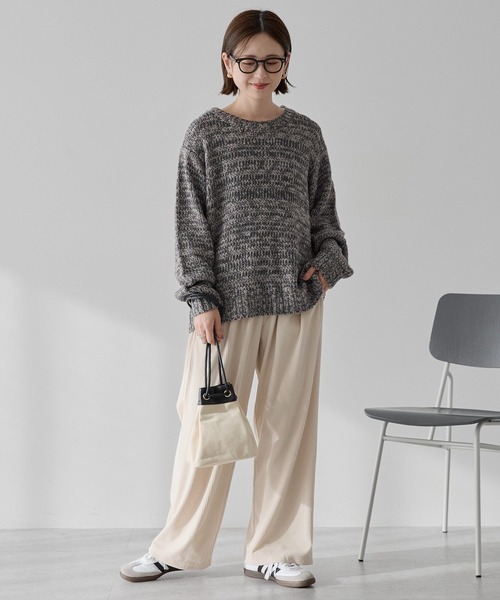 AMERICAN HOLIC（アメリカンホリック）の「カットコーデュロイパンツ（その他パンツ・レディース・アイボリー/ブラック/ライトグレー/モカ・L/M）」の15枚目の写真