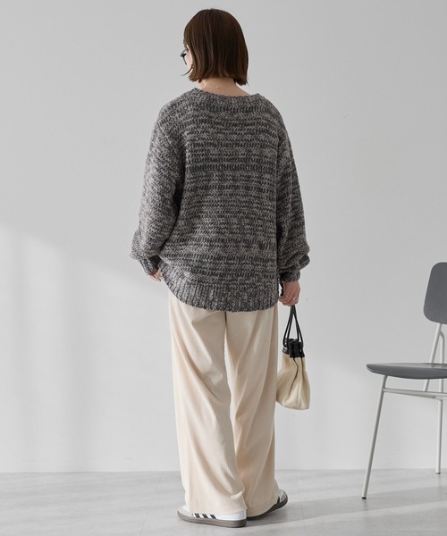 AMERICAN HOLIC（アメリカンホリック）の「カットコーデュロイパンツ（その他パンツ・レディース・アイボリー/ブラック/ライトグレー/モカ・L/M）」の17枚目の写真